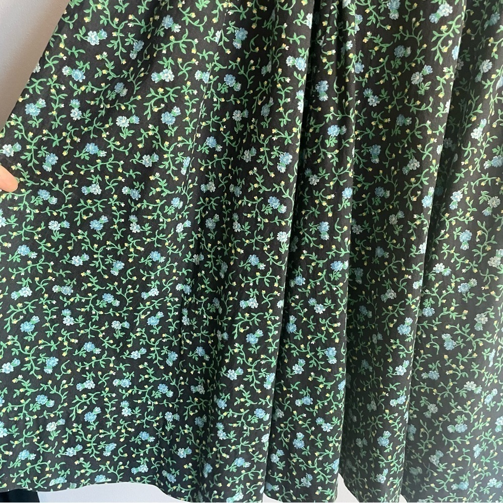 Vintage 1950s Handmade Fit & Flare Floral Dress - Picture 4 of 5